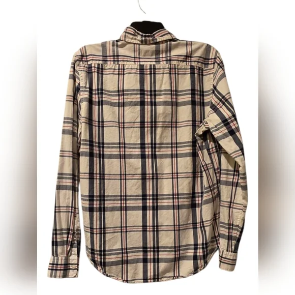 Express - Men's Button-Up Shirt - Medium - White with Red and Black Accents - Picture 4 of 4